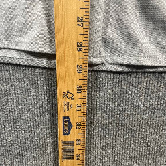 Travis Mathew Button Down OU Golf Shirt Men's Large Gray Long Sleeve Stretch - Picture 8 of 12